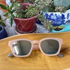 Toms Bowery Pink Mirrored Sunglasses